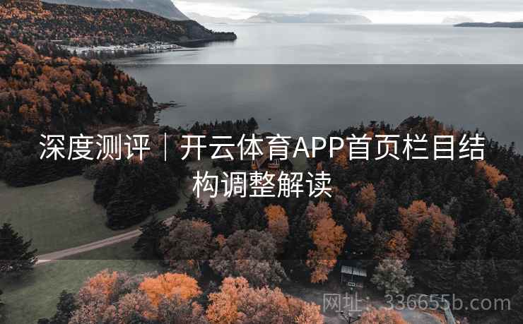 深度测评｜开云体育APP首页栏目结构调整解读